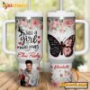 Just A Girl Who Loves Elvis Presley Custom Name Tumbler With Handle