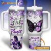 Just A Girl Who Loves Prince Custom Name Tumbler With Handle