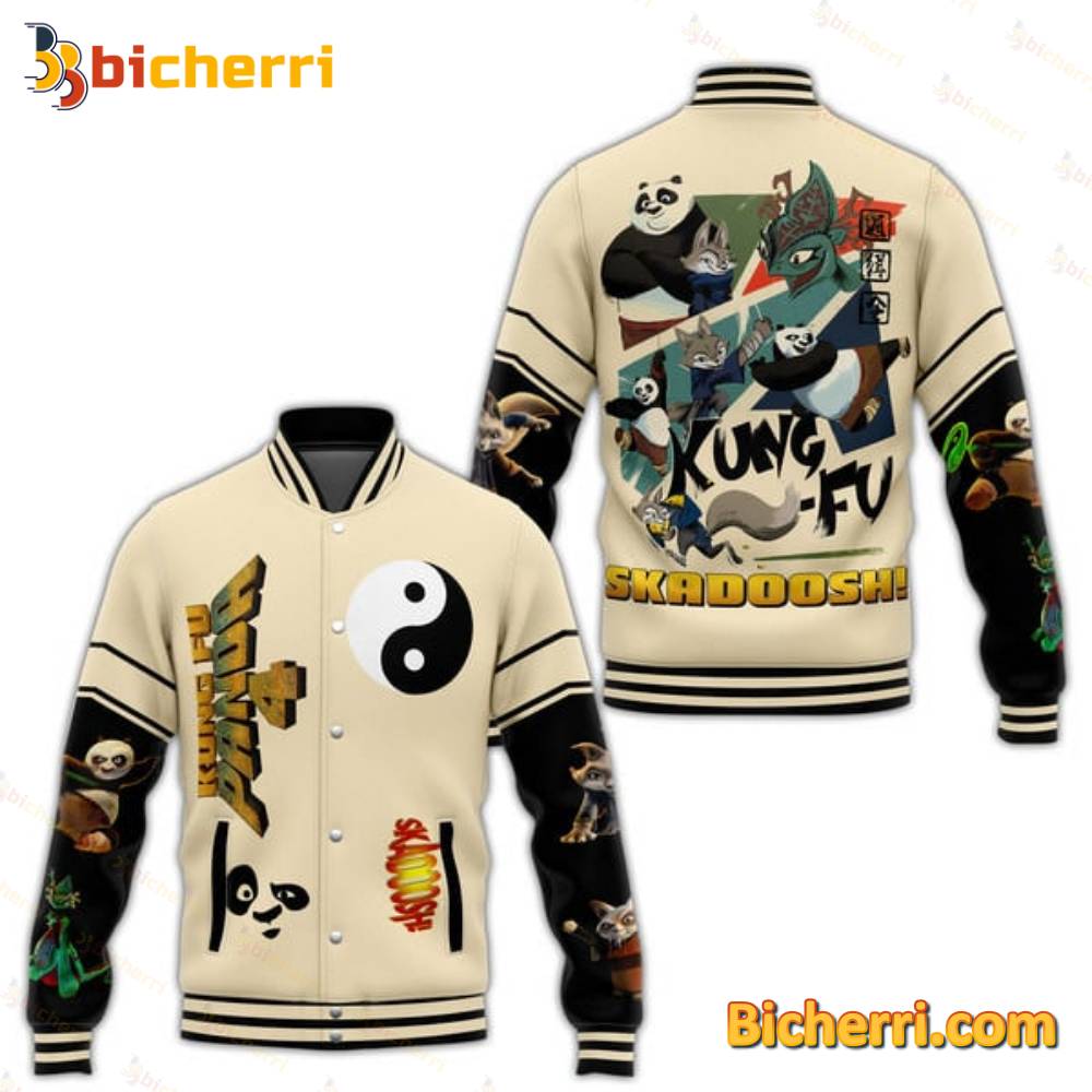 Kung Fu Panda 4 Kung Fu Skadoosh Baseball Jacket