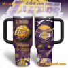 Los Angeles Lakers I Bleed Purple And Gold Tumbler With Handle