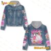 Pink Summer Carnival Jean Jacket Hoodie