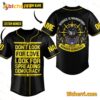 Spread Managed Democracy Don't Look For Love Personalized Baseball Jersey