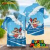Super Mario Surfing In The Ocean Hawaiian Shirt