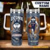 Uconn Huskies Basketball March Madness Custom Name Tumbler With Handle