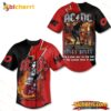 ACDC Hells Bells It's A Long Way To The Top If You Wanna Rock N' Roll Personalized Baseball Jersey