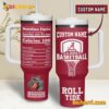 Alabama Crimson Tide Basketball Nutrition Facts Custom Name Tumbler With Handle