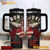 Bon Jovi You Give Love A Bad Name Custom Name Tumbler With Handle