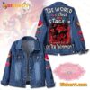 Hazbin Hotel The World Is State And State Is A World Full Of Entertainment Jeans Coat