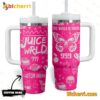 Juice Wrld 999 The World Is Yours Custom Name Tumbler With Handle
