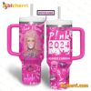 Pink Summer Carnival 2024 Custom Name Tumbler With Handle