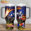 Sonic The Hedgehog Sonic's The Name Speed's My Game Tumbler With Handle
