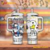 The Many Faces Of Snoopy Little Things Mean A Lot Tumbler With Handle